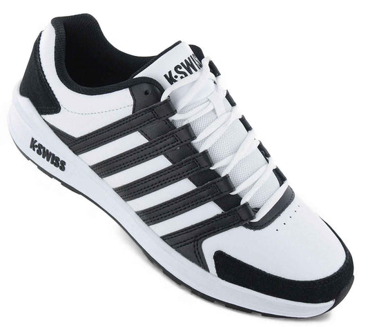 K-Swiss Vista Trainer - Herren Sneakers Schuhe Weiß-Schwarz 07000-034-M