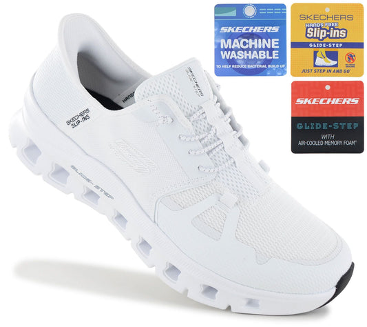 Skechers Slip-ins: Glide-Step Pro - Herren Sneakers Schuhe Weiß 232930-WHT