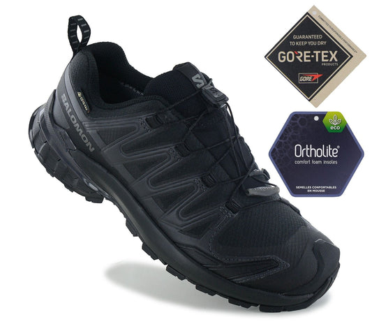 Salomon XA PRO 3D V9 GTX W - GORE-TEX - Damen Wanderschuhe Trail-Running Schuhe Schwarz 472708