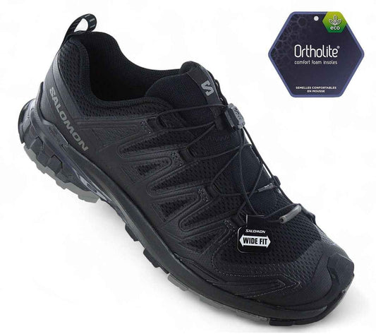 Salomon XA PRO 3D V9 WIDE - Herren Wanderschuhe Trail-Running Schuhe Schwarz 472731