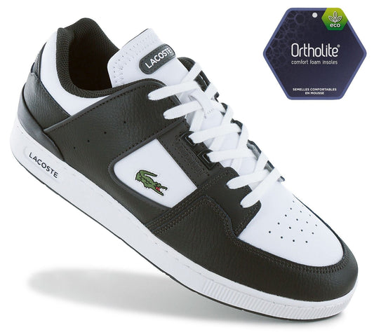 Lacoste Court Cage 224 - Herren Sneakers Schuhe Leder Weiß-Grün 748SMA00162D2