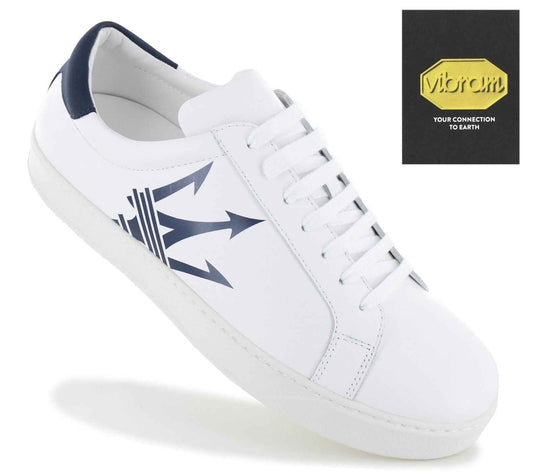 Maserati Maxi Trident Leather - Herren Sneakers Schuhe Weiß 9200326