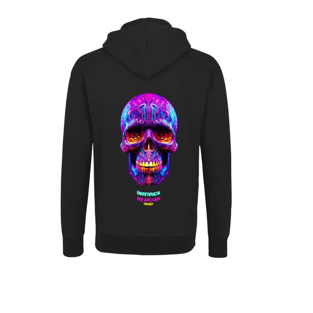 Männer Zoodie eANDe "pinkskull"