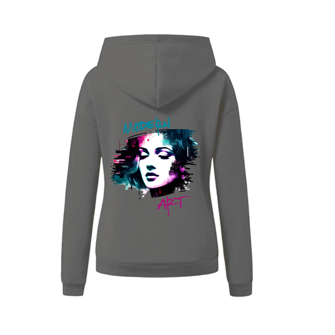 Frauen Hoodie eANDe "modernart"