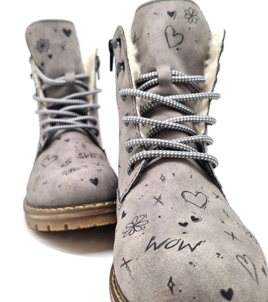 Tätowierte Frauen Stiefletten mit Muster auf Anfrage