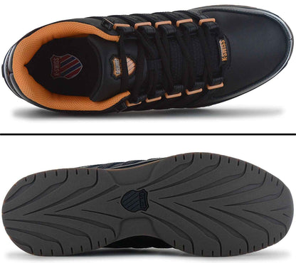 K-Swiss RINZLER Leather - Herren Sneakers Schuhe Schwarz 01235-014-M