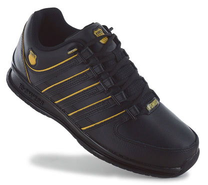 K-Swiss RINZLER Leather - Herren Sneakers Schuhe Schwarz 01235-071-M