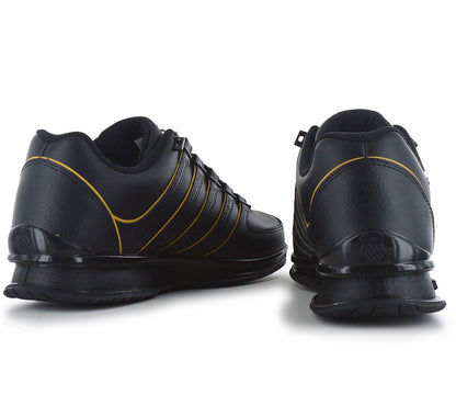 K-Swiss RINZLER Leather - Herren Sneakers Schuhe Schwarz 01235-071-M