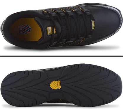 K-Swiss RINZLER Leather - Herren Sneakers Schuhe Schwarz 01235-071-M