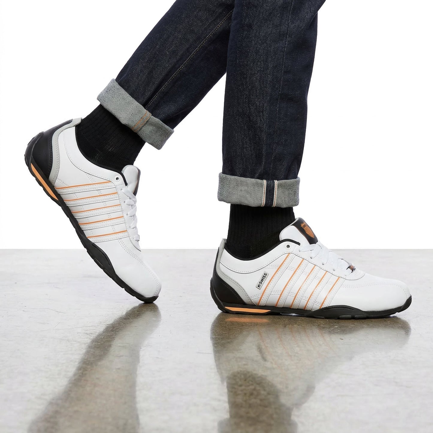 K-Swiss Arvee 1.5 Leather - Herren Sneaker Schuhe Weiß 02453-151-M