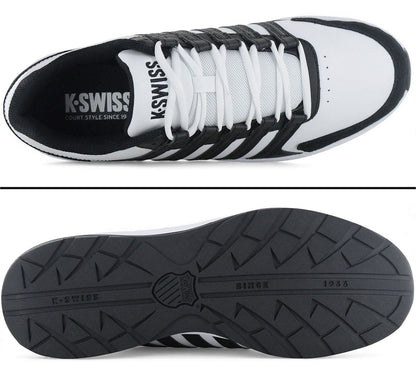 K-Swiss Vista Trainer - Herren Sneakers Schuhe Weiß-Schwarz 07000-034-M