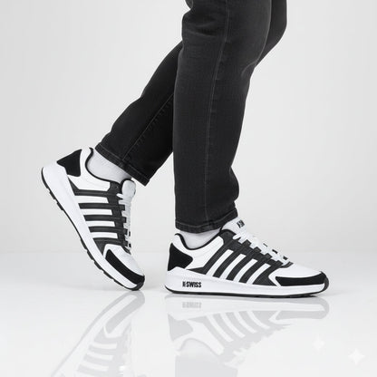 K-Swiss Vista Trainer - Herren Sneakers Schuhe Weiß-Schwarz 07000-034-M