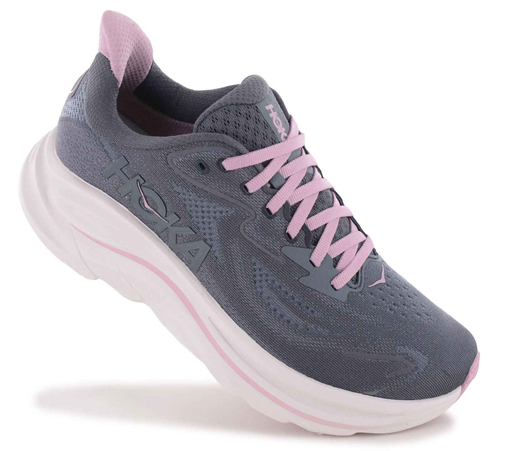 HOKA CLIFTON 10 W - Damen Laufschuhe Running Schuhe Grau 1162031-GXYD