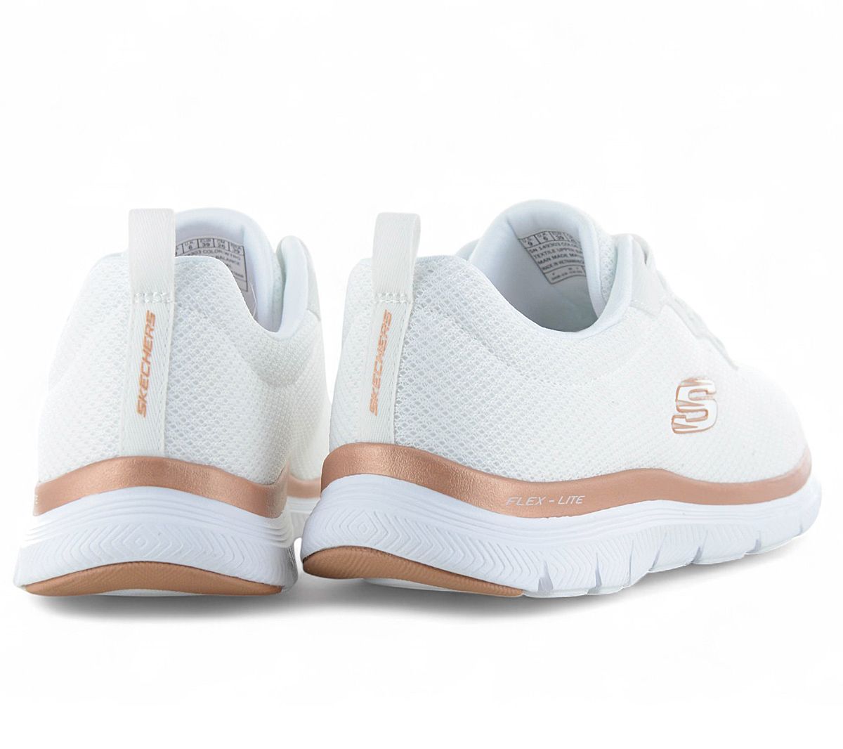 SKECHERS Flex Appeal 4.0 Brilliant View - Damen Sneakers Schuhe Weiß 149303-WTRG