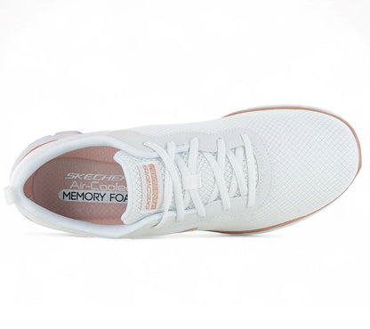 SKECHERS Flex Appeal 4.0 Brilliant View - Damen Sneakers Schuhe Weiß 149303-WTRG