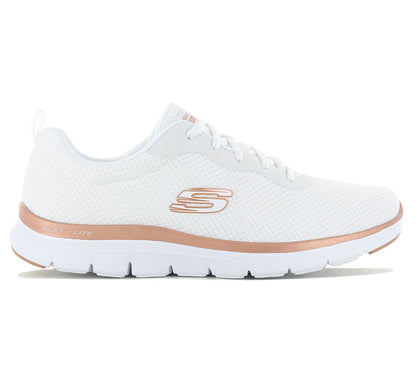 SKECHERS Flex Appeal 4.0 Brilliant View - Damen Sneakers Schuhe Weiß 149303-WTRG