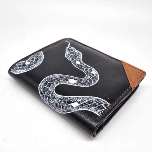 Geldtasche "Schlange" Nappa Leder
