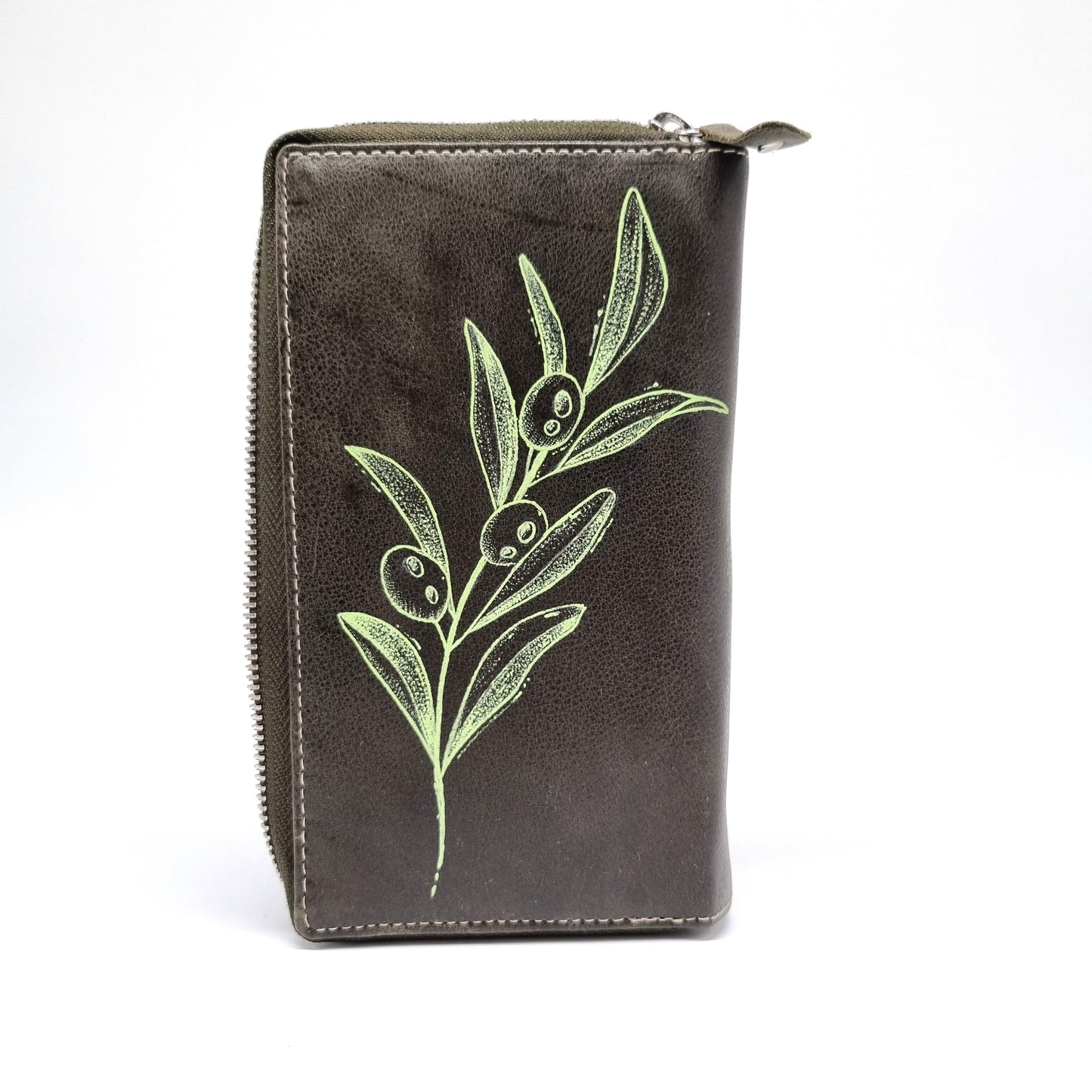 Geldtasche "Olive" Rind Leder