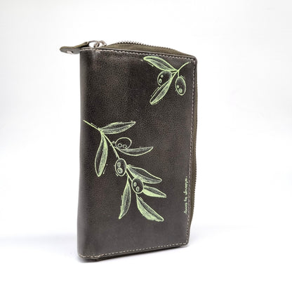 Geldtasche "Olive" Rind Leder