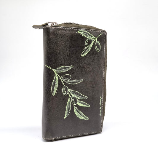 Geldtasche "Olive" Rind Leder