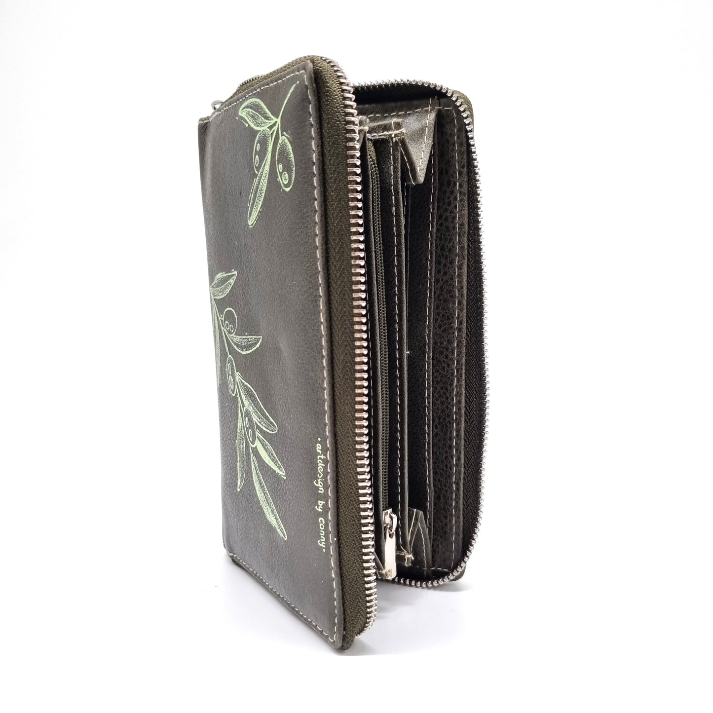 Geldtasche "Olive" Rind Leder