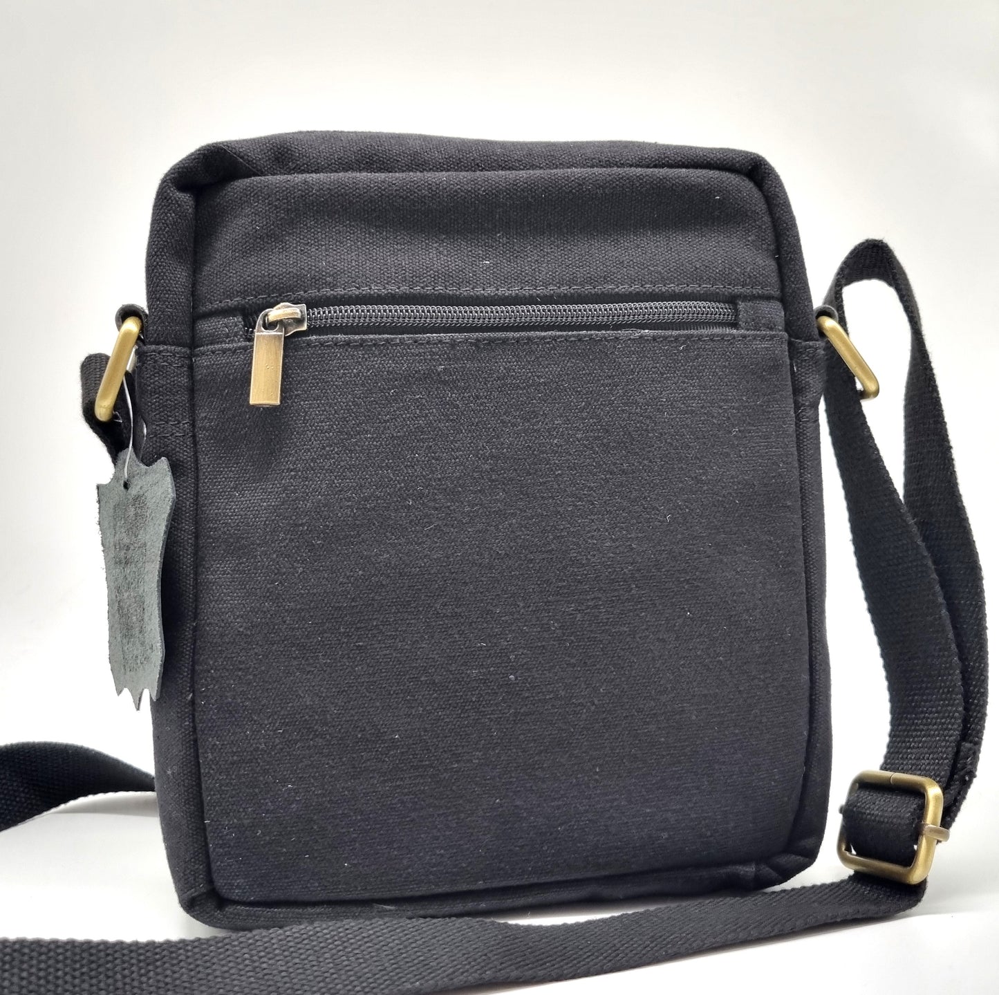 Überschlag Tasche - Canvas mit Büffel Hunter Leder "Ahoi"
