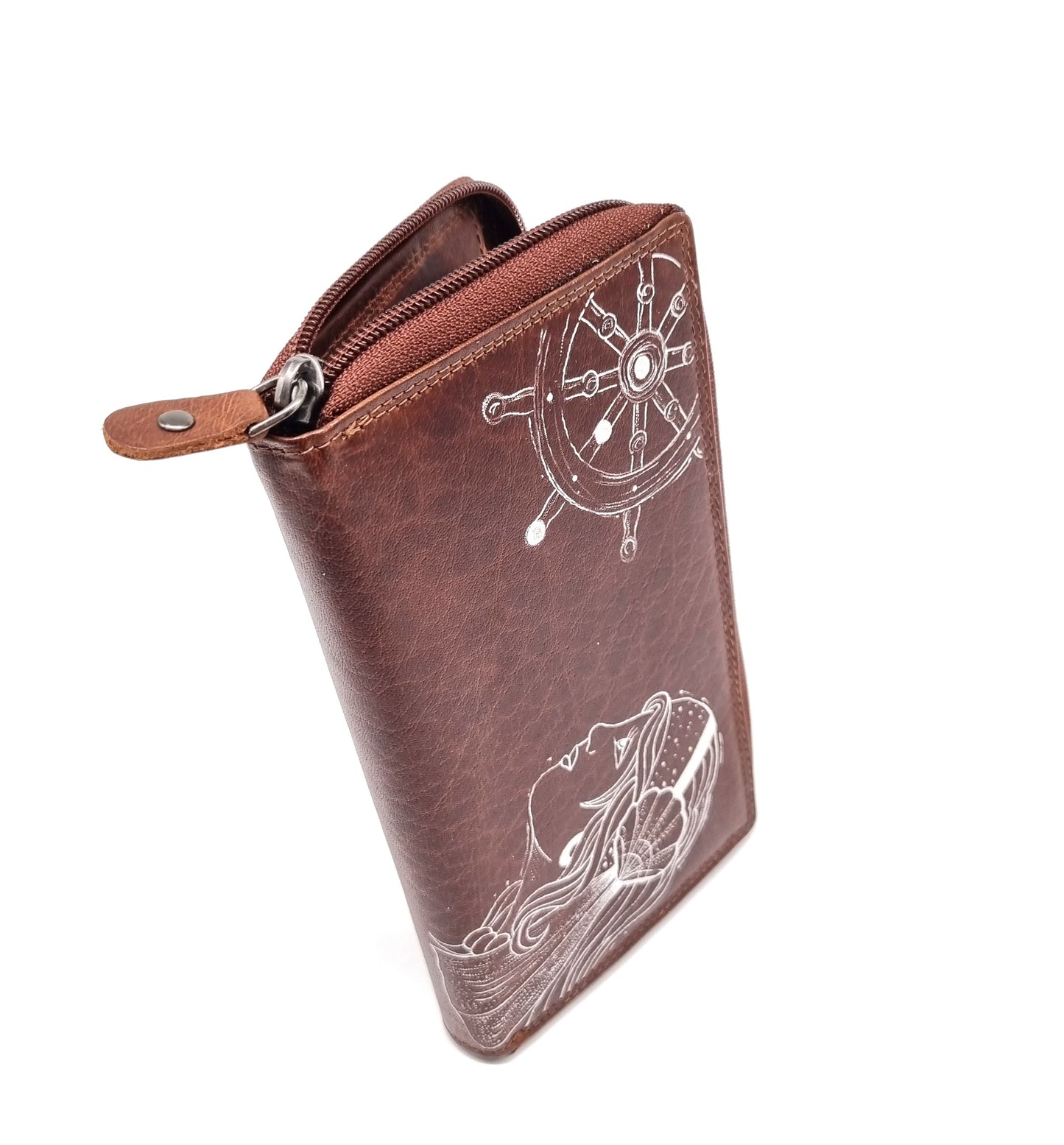 Geldtasche "DieSee" Büffel Öl Pull-Up Leder