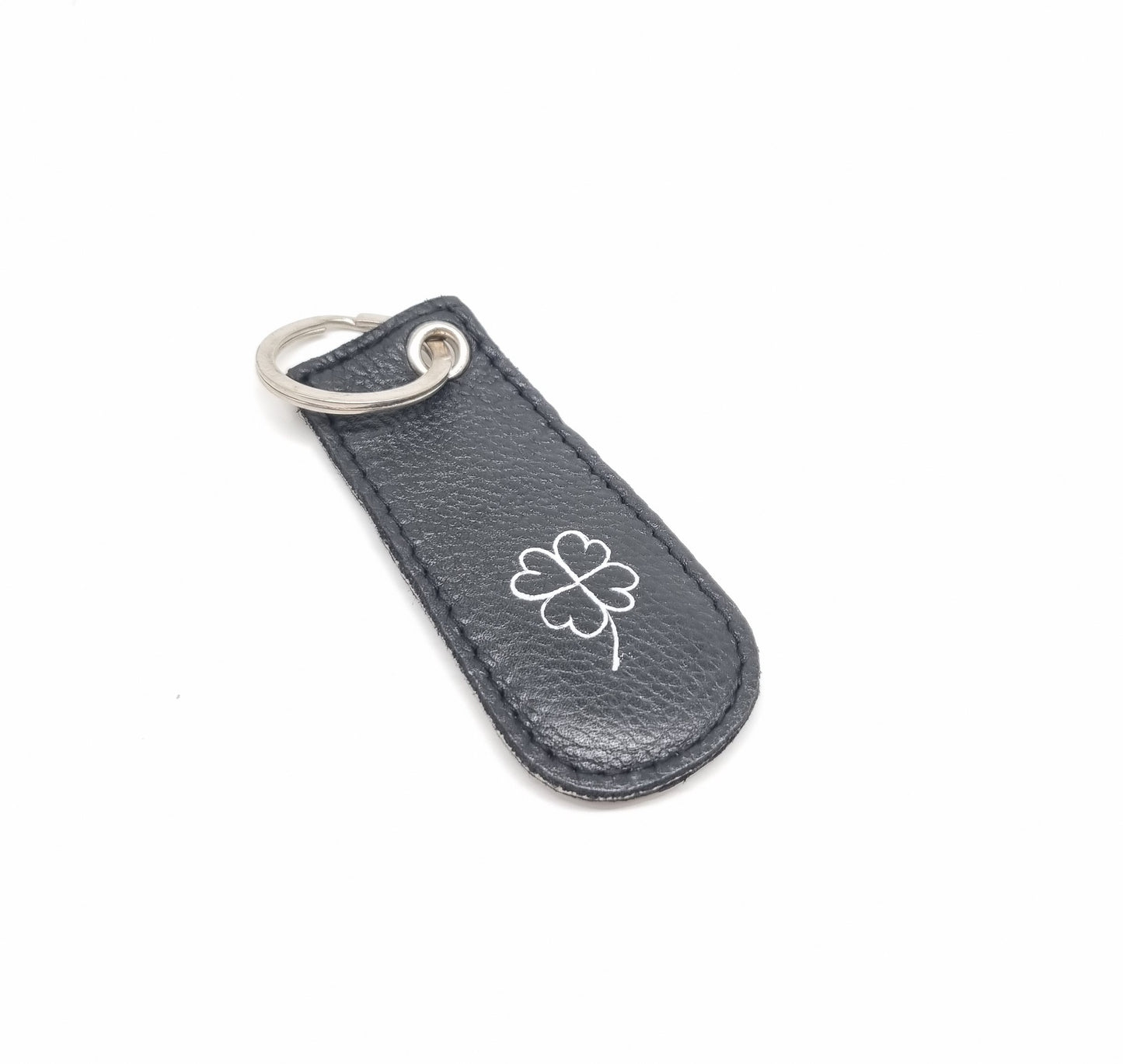 Schlüsselanhänger "Klee" Nappa Leder/Hunter Leder