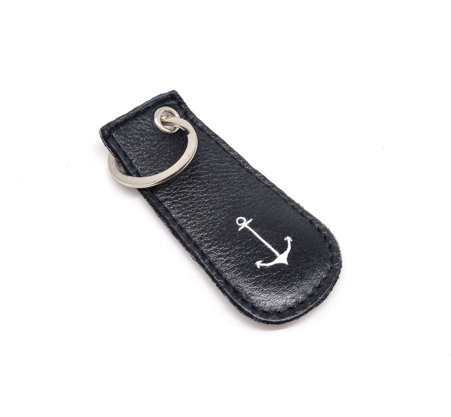 Schlüsselanhänger "Anker" Nappa Leder