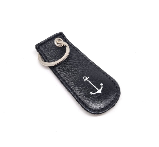 Schlüsselanhänger "Anker" Nappa Leder