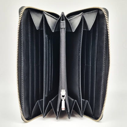 Geldtasche "Mandala" Rindsleder schwarz