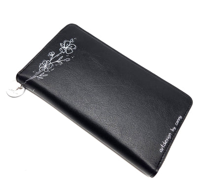 Geldtasche "Kolibri" Rindsleder schwarz