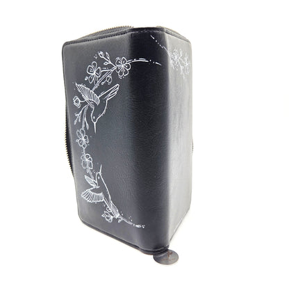 Geldtasche "Kolibri" Rindsleder schwarz