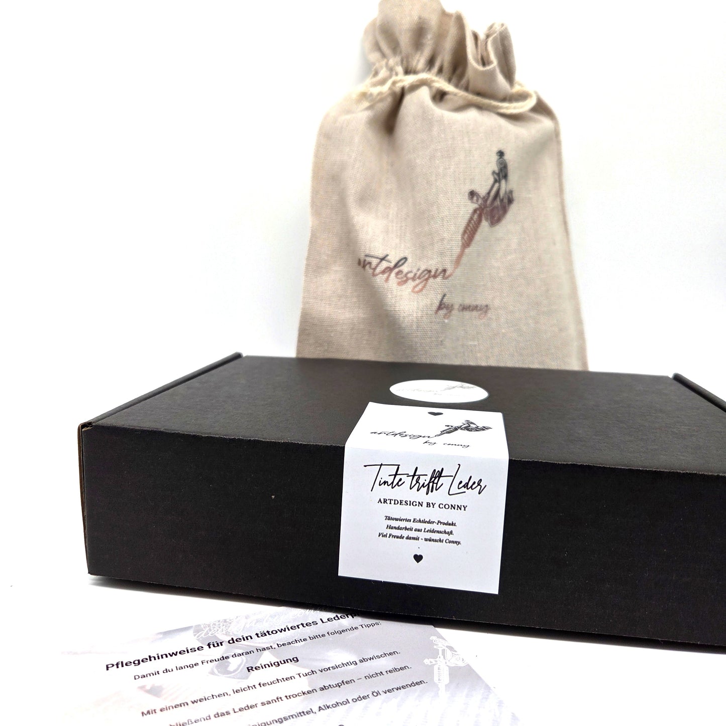 Geldtasche "Tulpe" Rindsleder braun