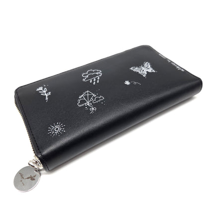 Geldtasche "MiniBiene" Rindsleder schwarz