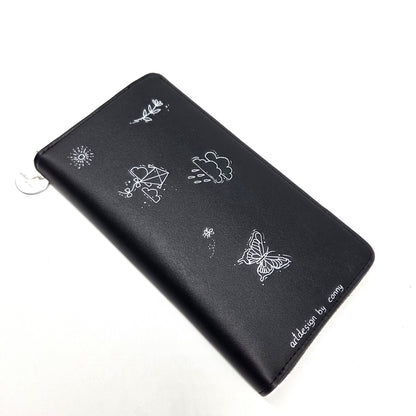 Geldtasche "MiniBiene" Rindsleder schwarz