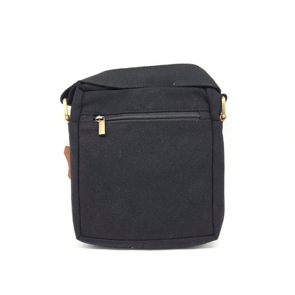 Überschlag Tasche - Canvas mit Büffel Hunter Leder "Mandala"