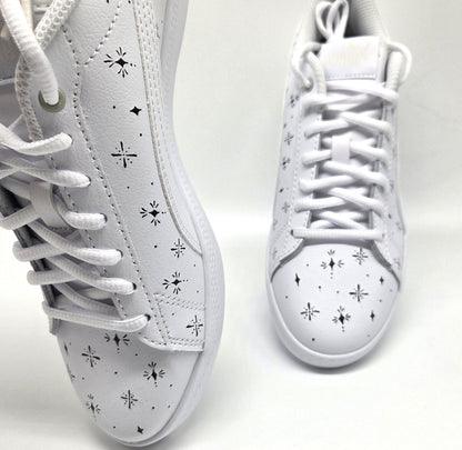 Tätowierte Leder Damen Puma Smash WNS V2 L Sneaker