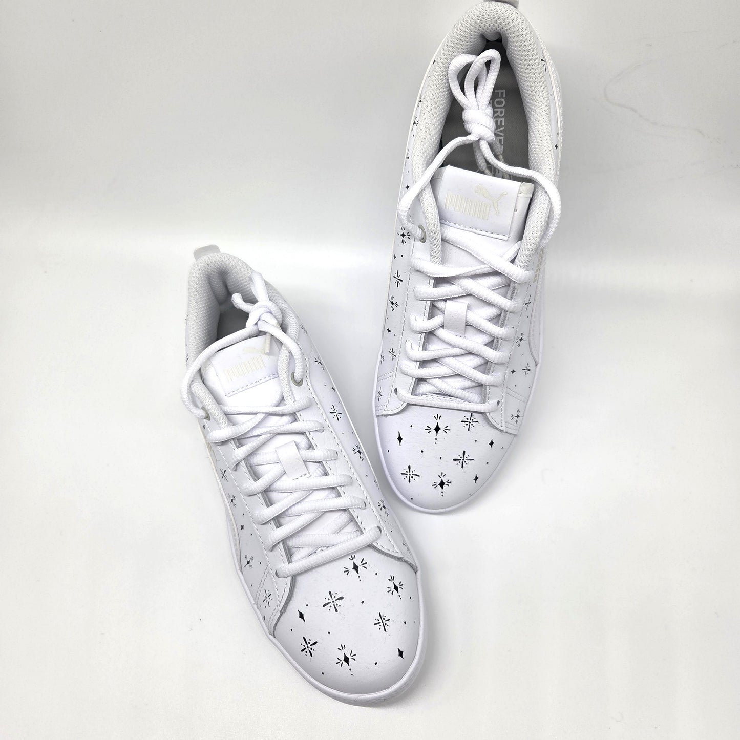 Tätowierte Leder Damen Puma Smash WNS V2 L Sneaker
