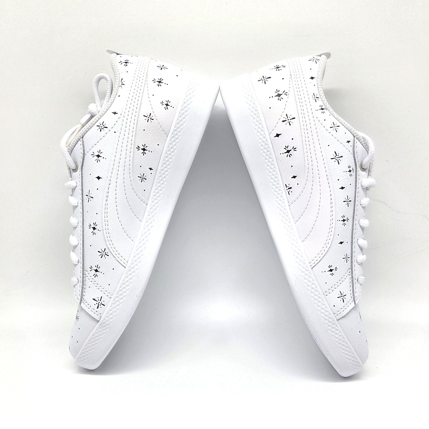 Tätowierte Leder Damen Puma Smash WNS V2 L Sneaker