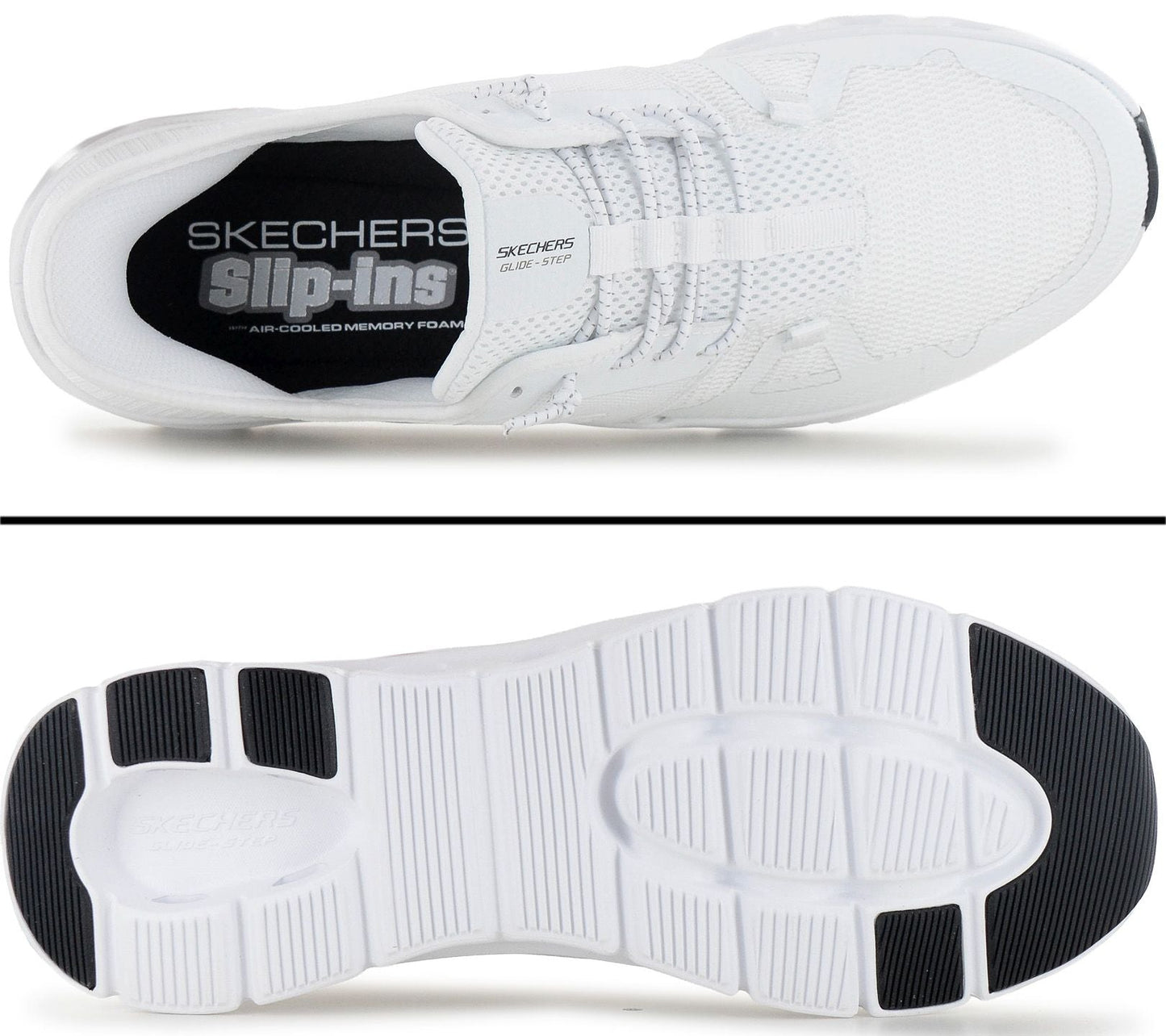 Skechers Slip-ins: Glide-Step Pro - Herren Sneakers Schuhe Weiß 232930-WHT