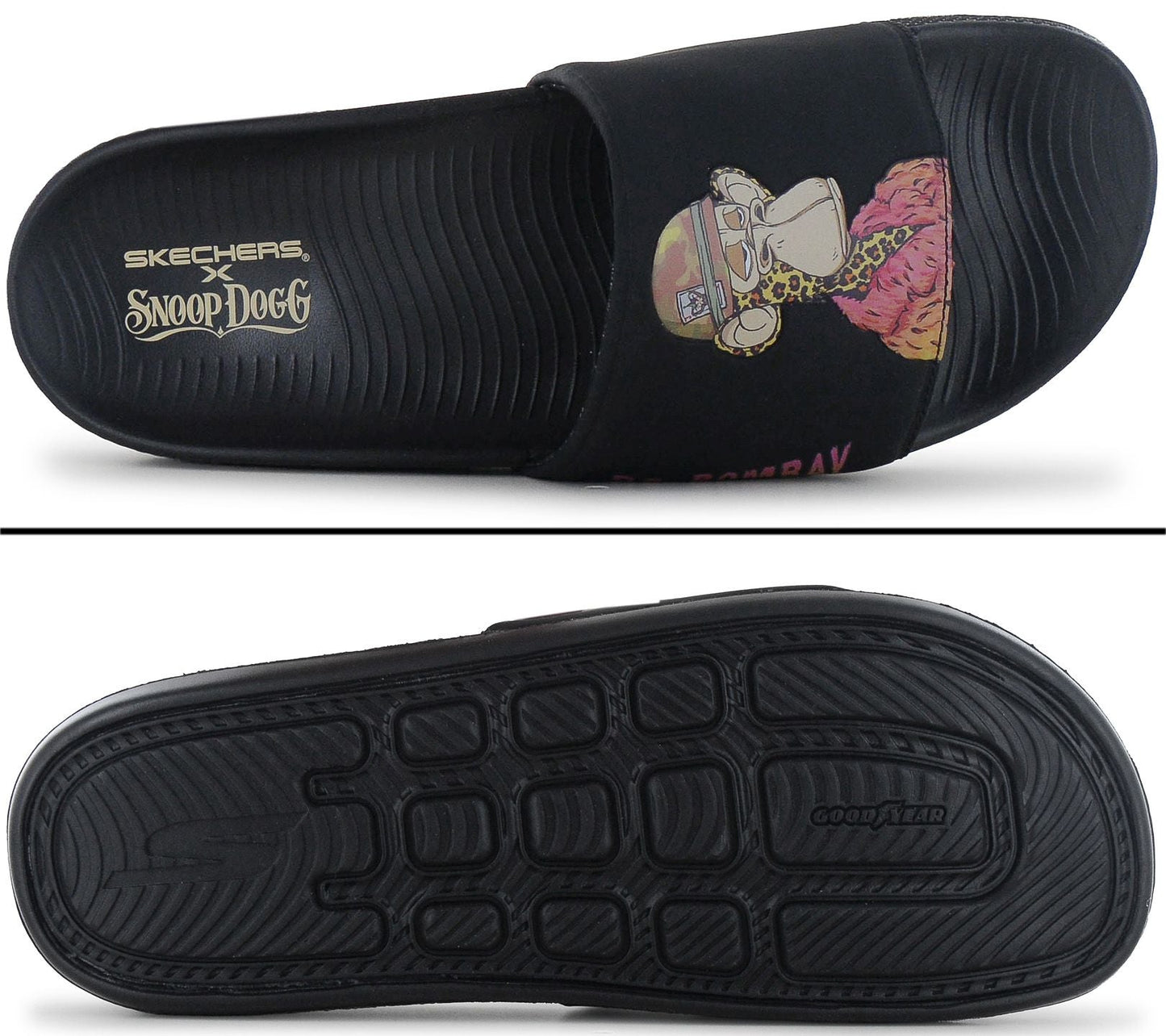 Skechers x Snoop Dogg - Hyper Slide Dr. Bombay - Herren Badelatschen Pantoletten 251015-BBK