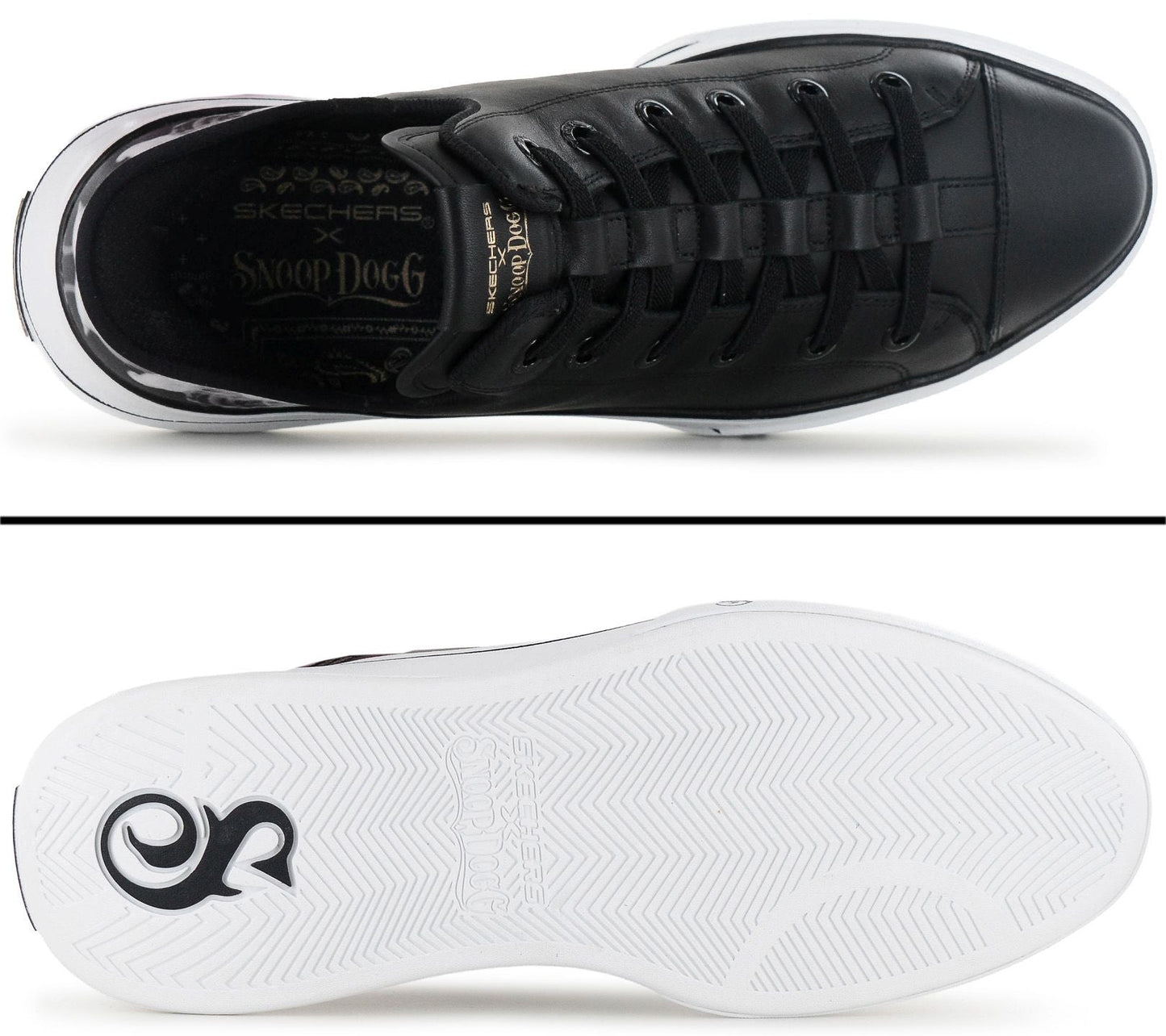 Skechers x Snoop Dogg - Slip-ins One OG - Herren Sneakers Schuhe Schwarz 251016-BKW