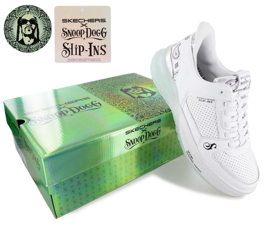 Skechers x Snoop Dogg - Sizzle Slip-ins - Herren Sneakers Schuhe Weiß 251170-WHT
