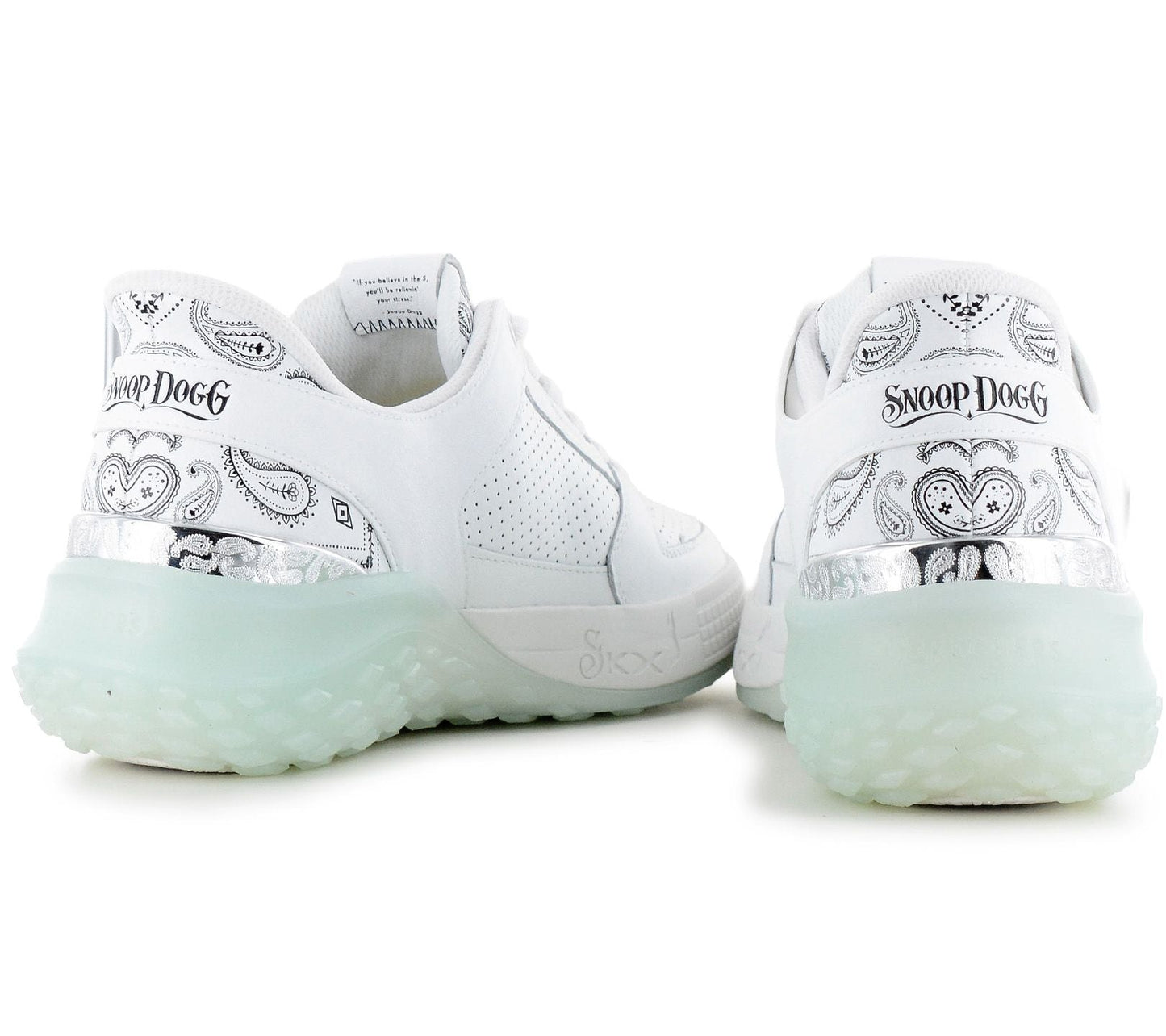 Skechers x Snoop Dogg - Sizzle Slip-ins - Herren Sneakers Schuhe Weiß 251170-WHT