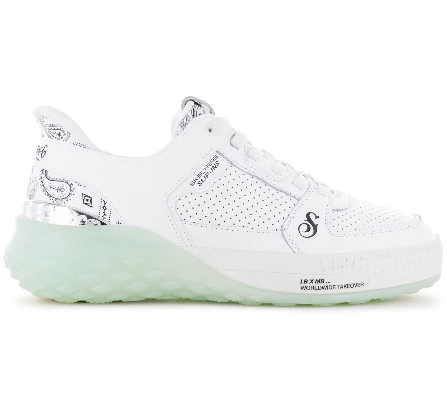 Skechers x Snoop Dogg - Sizzle Slip-ins - Herren Sneakers Schuhe Weiß 251170-WHT