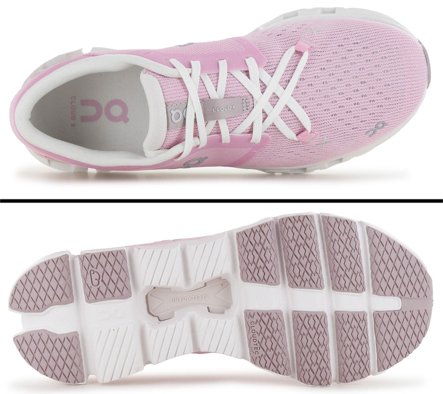 ON Running Cloud X4 - Damen Sneakers Fitness Schuhe Petal-Sand 3WE30073561 6