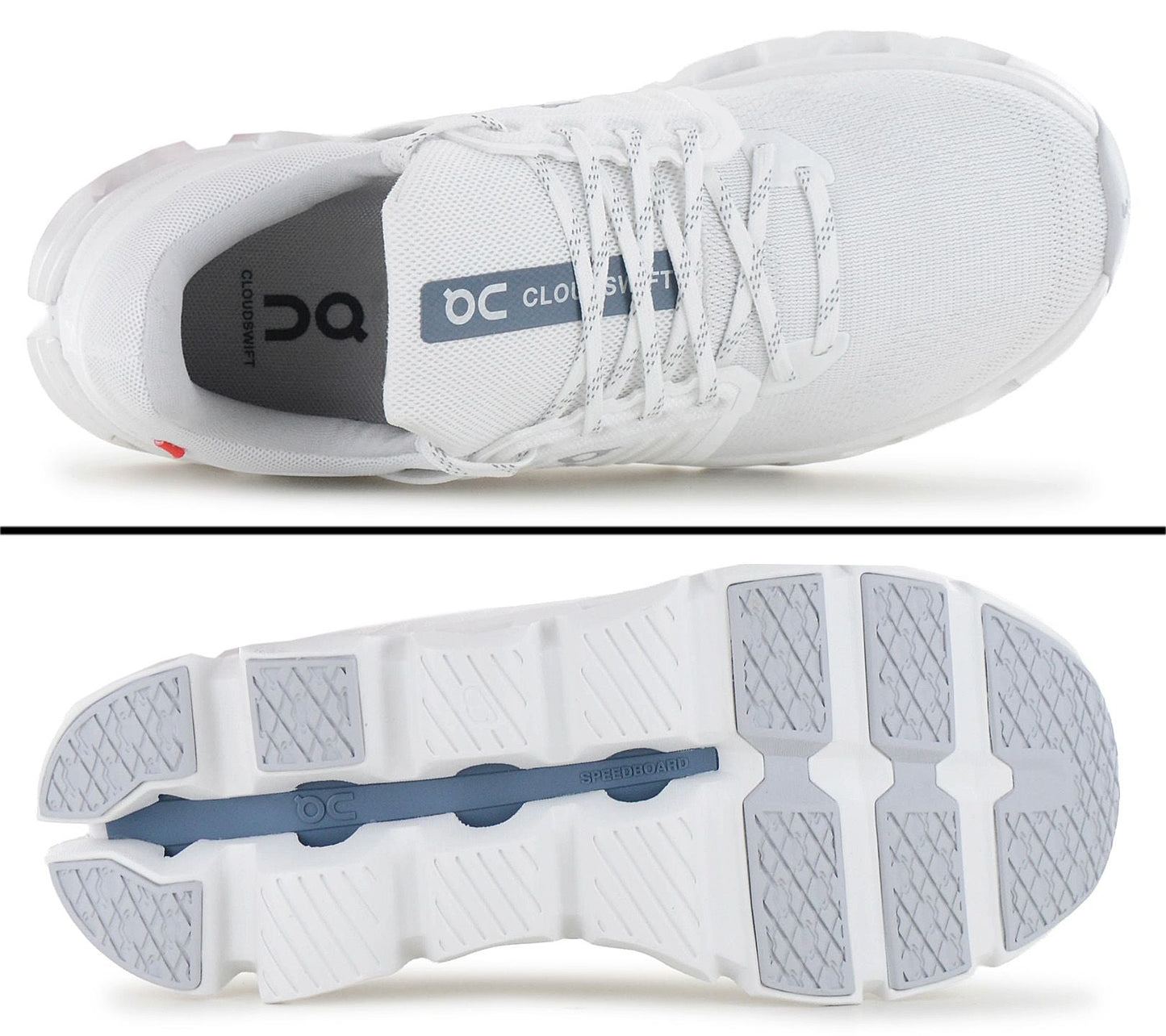 ON Running Cloudswift 4 AD - Damen Sneakers Cloud Schuhe White-White 3WF10451200