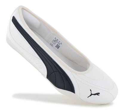 Puma Catch Soleil Ballerina - Damen Slipper Sommer Schuhe Weiß 404642-01