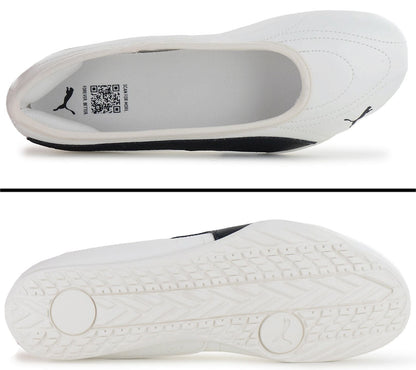 Puma Catch Soleil Ballerina - Damen Slipper Sommer Schuhe Weiß 404642-01